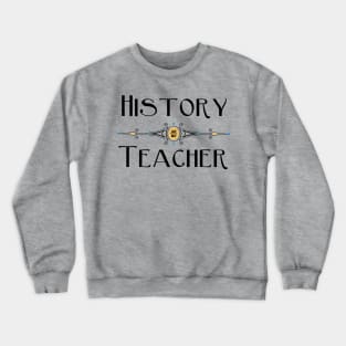 History Teacher Decorative Line Crewneck Sweatshirt